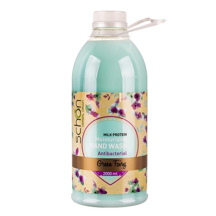 مایع دستشویی کرمی گرین فیری 2000 میلی لیتری شون Schon Green Fairy Milk Protein Moisturizing Hand Wash 2000ml